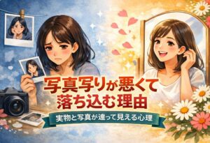 写真写りが悪くて落ち込む理由｜実物と写真が違って見える心理