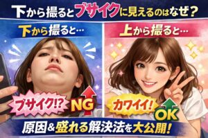 下から撮るとブサイクになる理由｜写真撮影で、やってはいけない角度