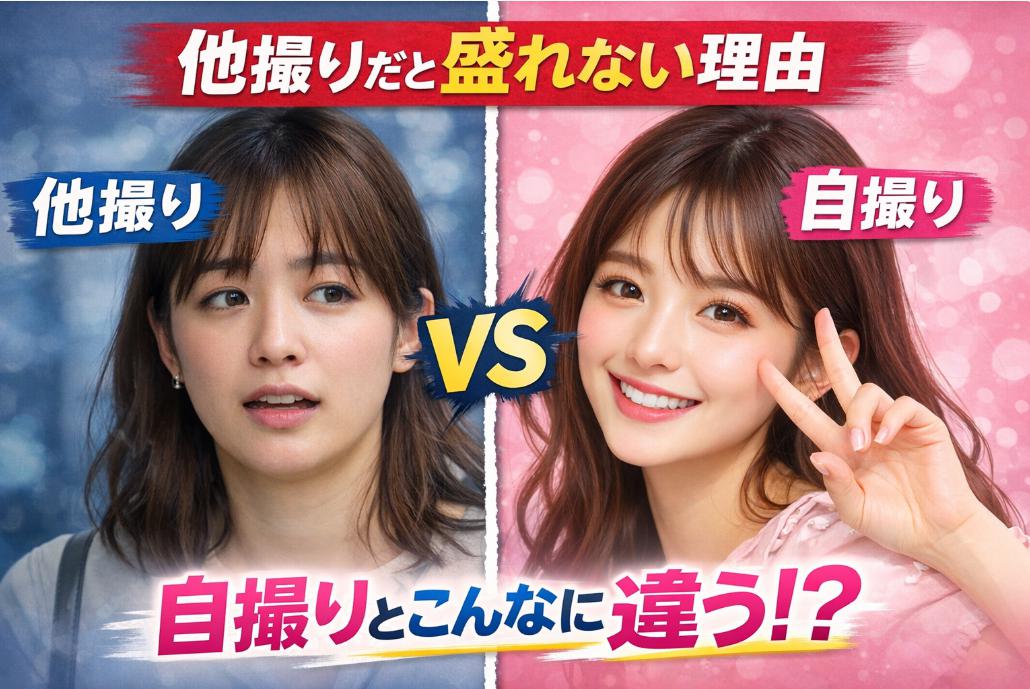 他撮りだと盛れない！自撮りの写真写りの顔と違いすぎる理由を解説します